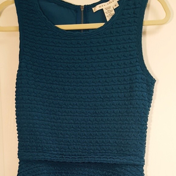 Max Studio Teal Textured Dress - Picture 3 of 6